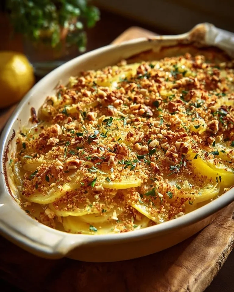 Baked Southern summer squash casserole with cheese and breadcrumbs