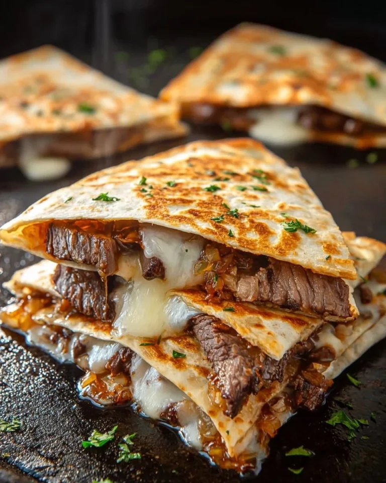 Delicious Steak Cheese Quesadillas cooked on the Blackstone grill.