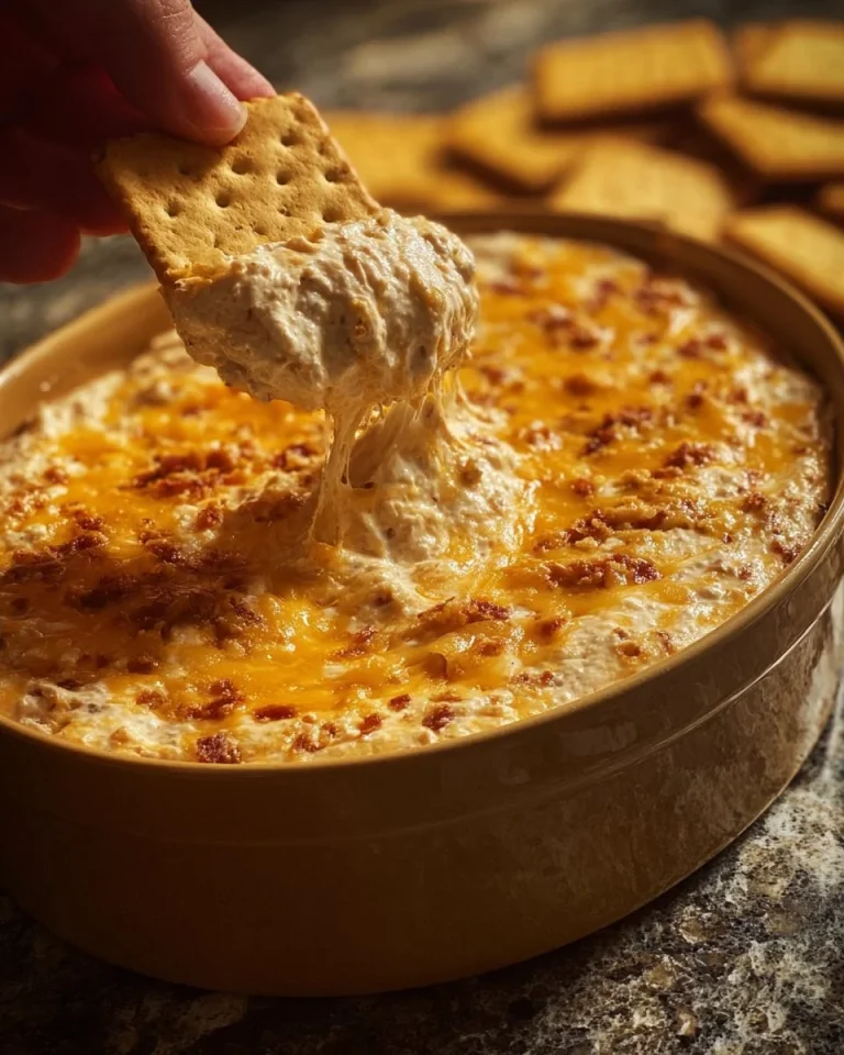 Delicious No Name Dip served with fresh vegetables and chips