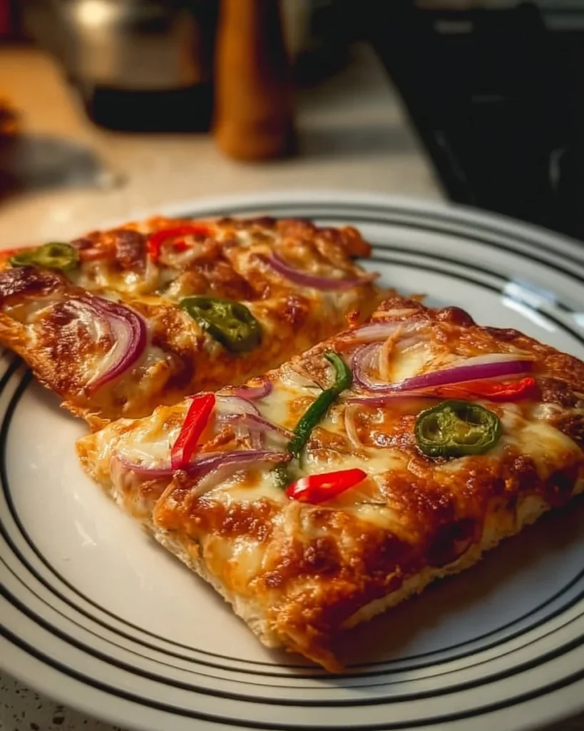 Crispy air fryer garlic toast pizzas topped with cheese and pepperoni