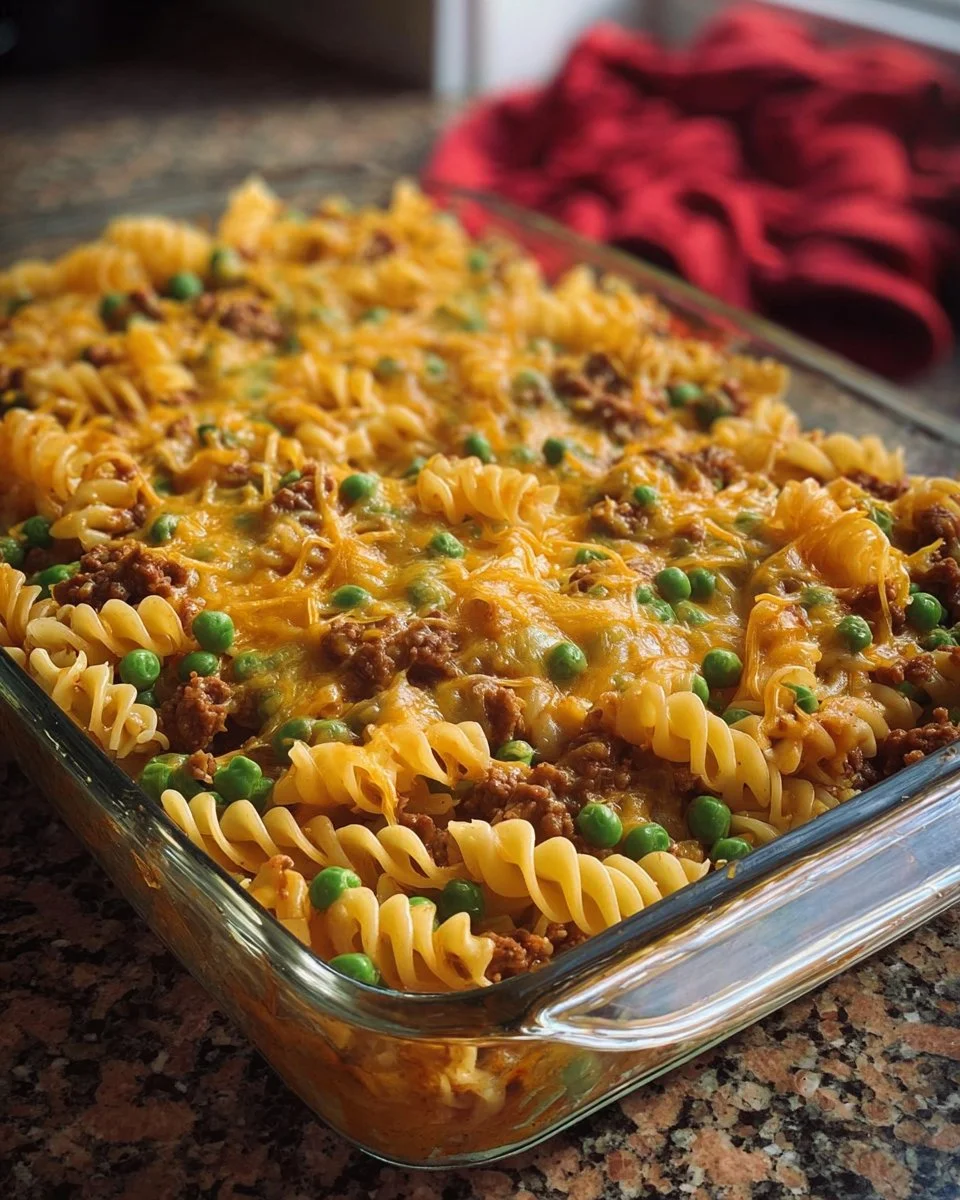 Amish Sunday Savior Casserole baked dish with eggs, bread, and cheese.