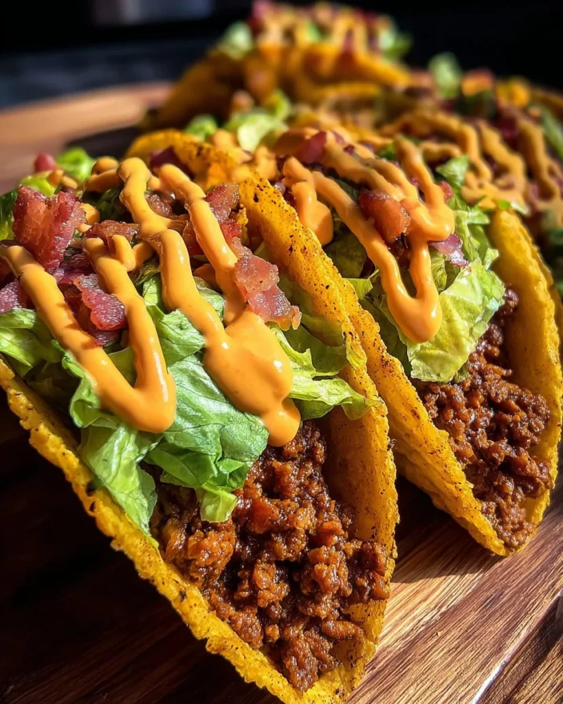 Delicious beef taco wraps filled with seasoned beef and fresh toppings