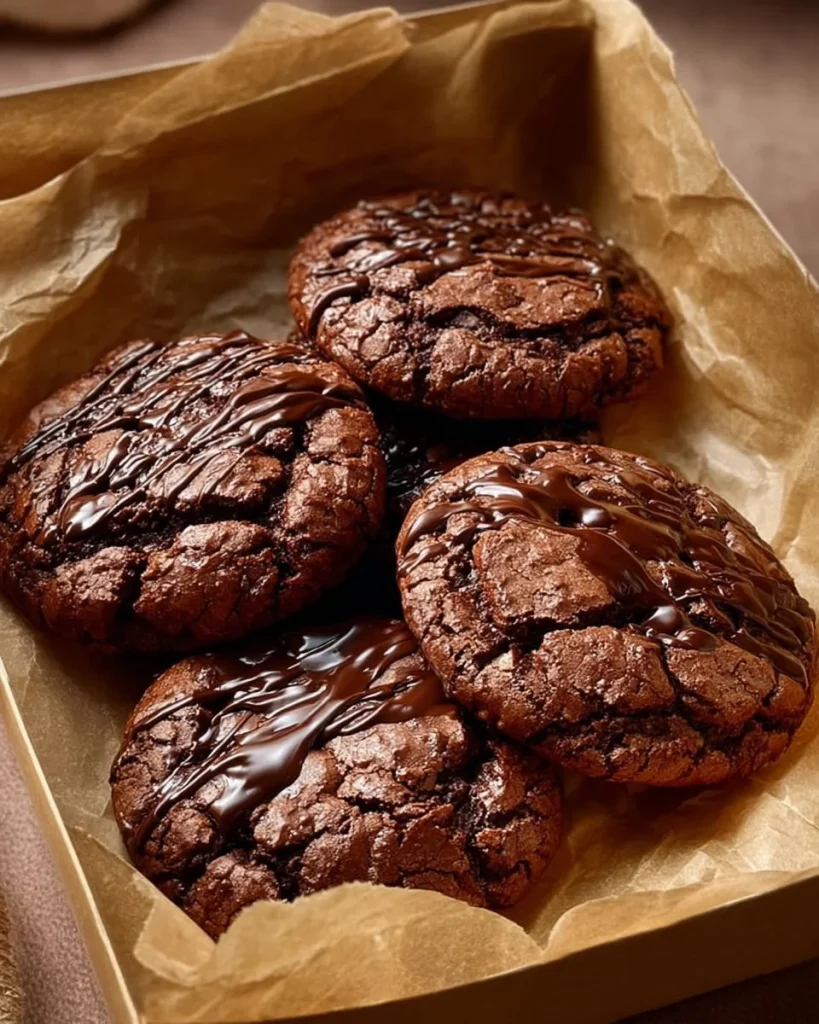 Delicious Brownie Mix Cookies on a plate, perfect for dessert lovers