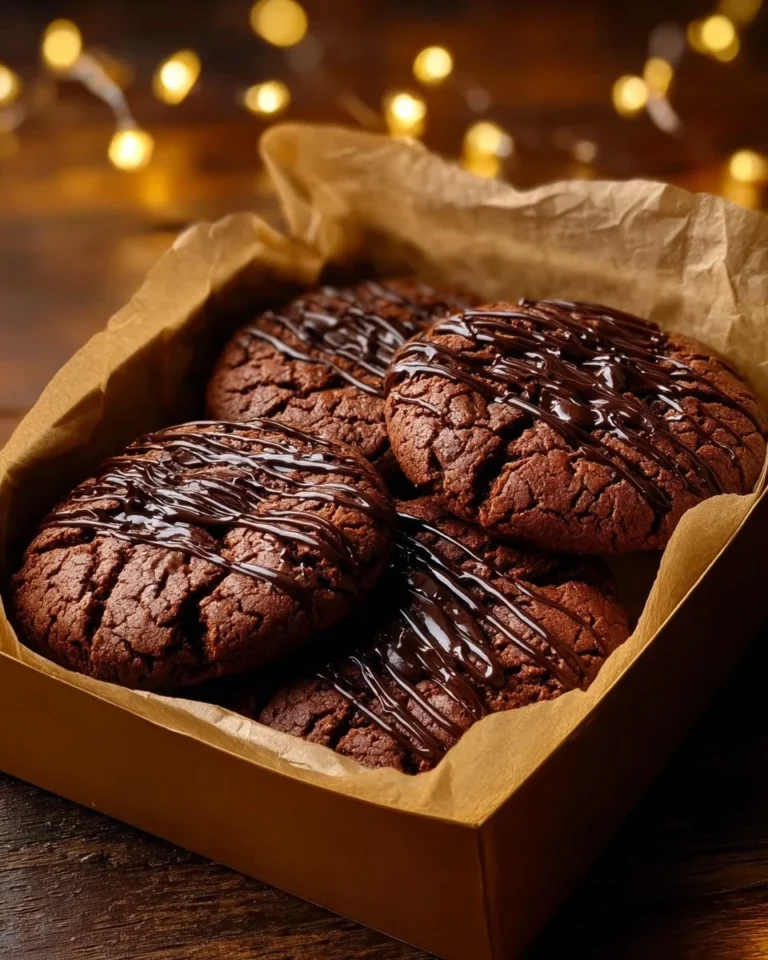 Baking delicious brownie mix cookies with melted chocolate