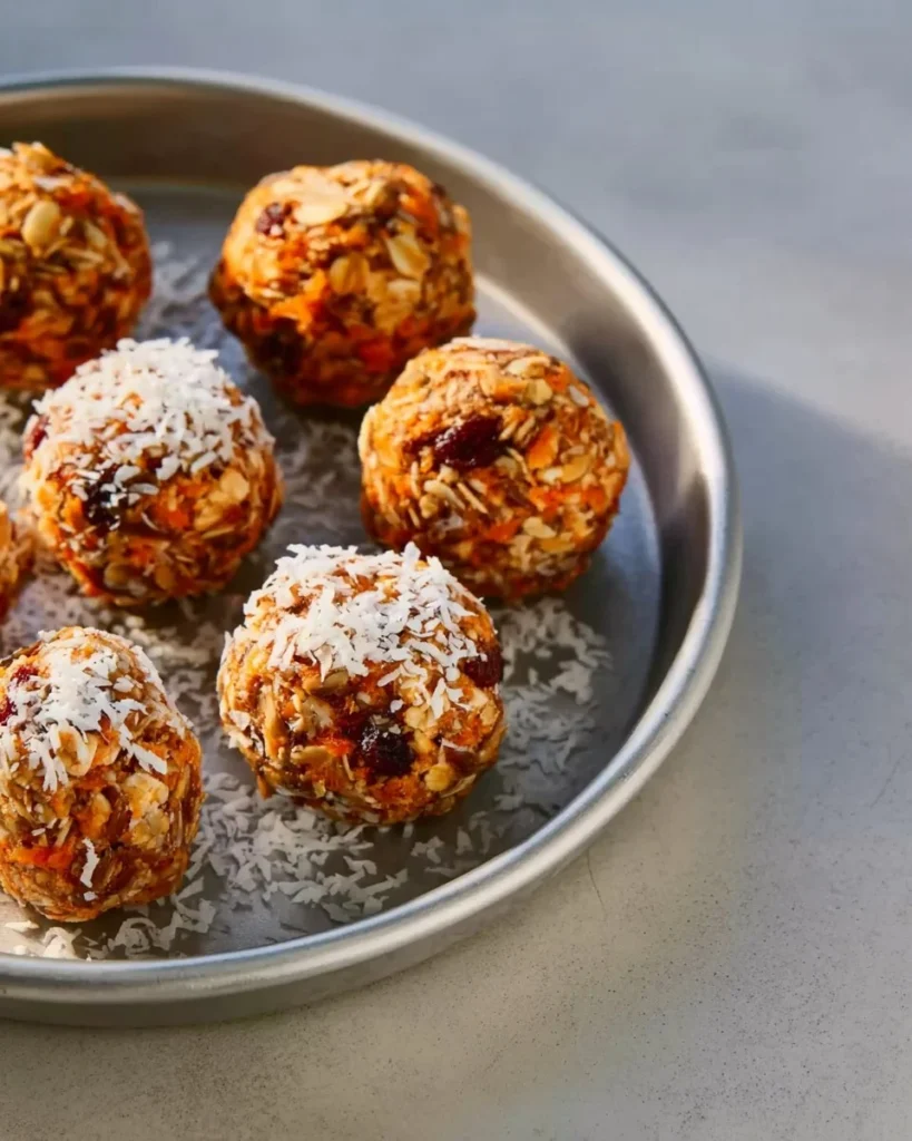 Healthy Carrot Cake Energy Bites packed with flavor and nutrients