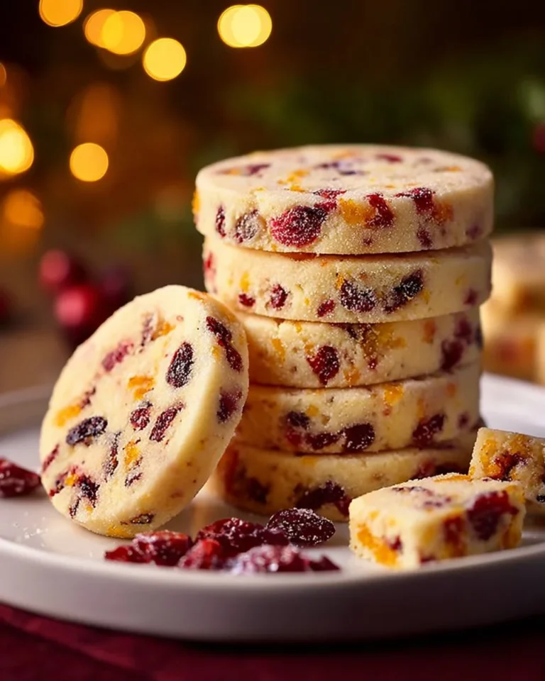 Citrus-Kissed Shortbread Coins arranged on a plate, showcasing their golden texture.