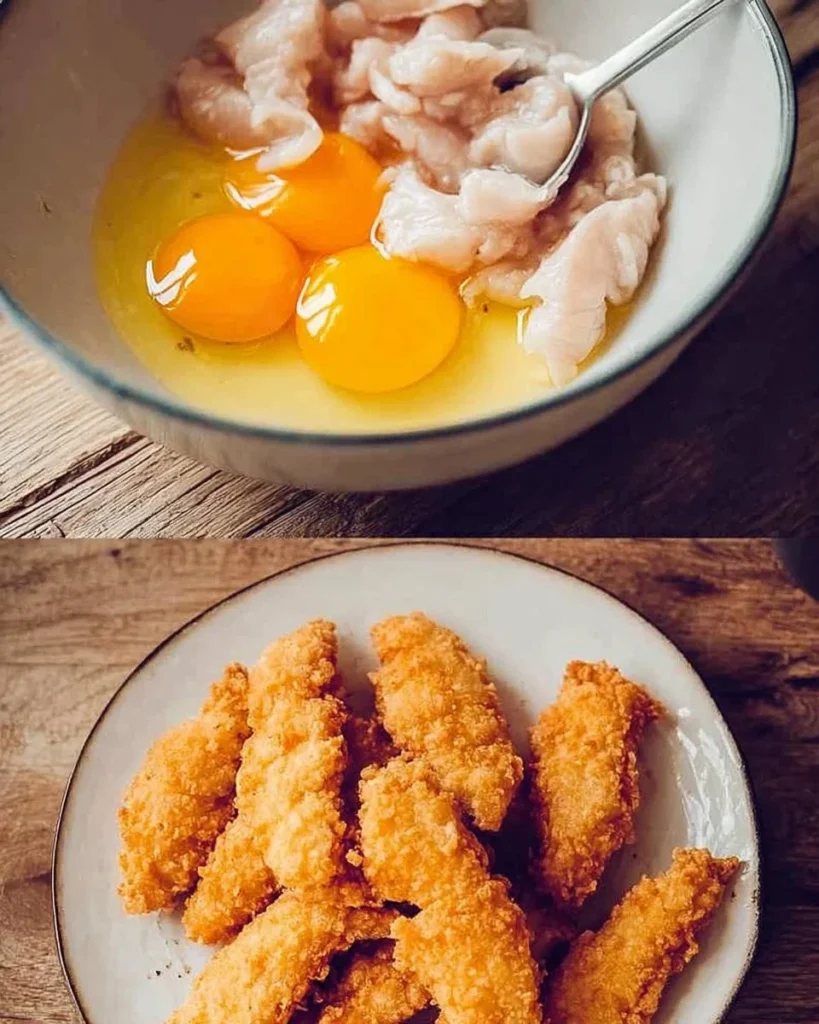 Crispy air fryer chicken tenders served with dipping sauce