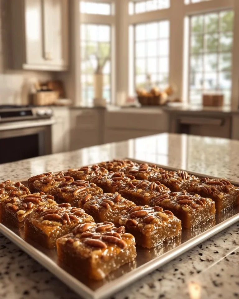 Delicious easy pecan pie bars with a flaky crust and nutty filling