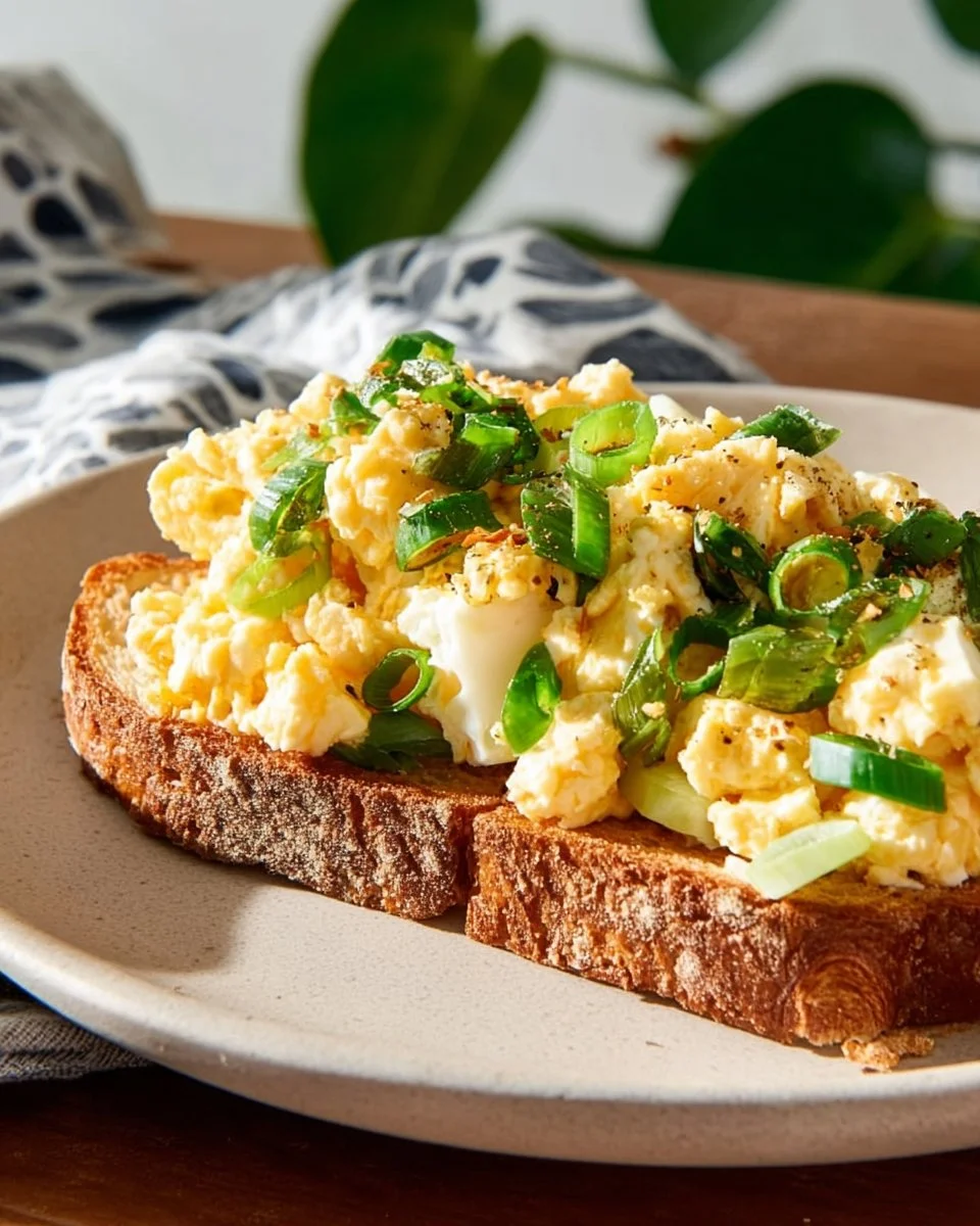 Egg salad with cottage cheese, a healthy mayo-free recipe