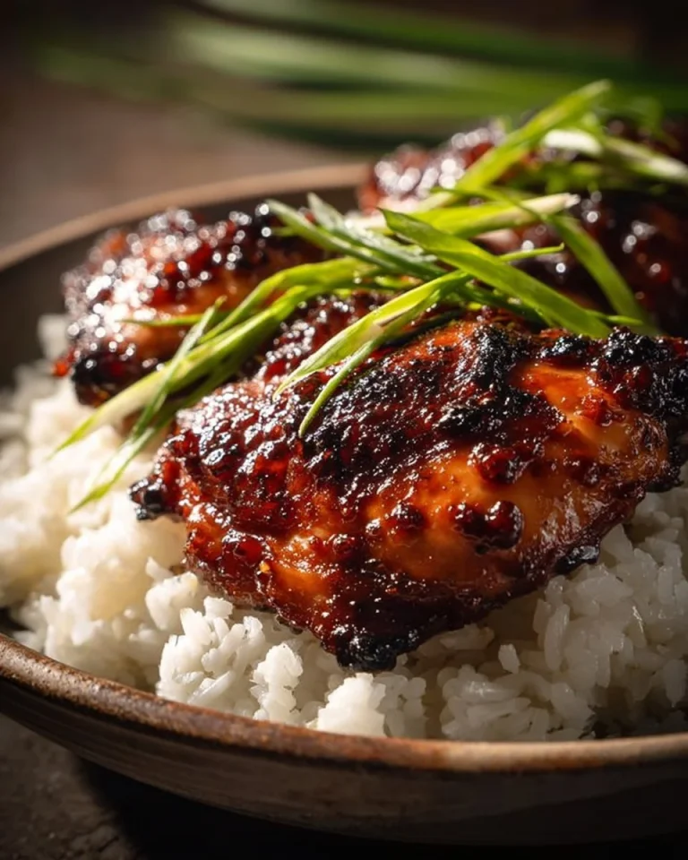 Grilled Hawaiian Huli Huli Chicken served with tropical sides
