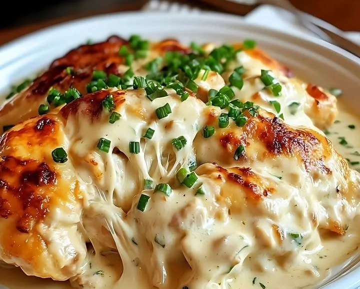 Deliciously indulgent million-dollar chicken recipe served with vibrant sides