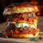 Lasagna Burger Stack