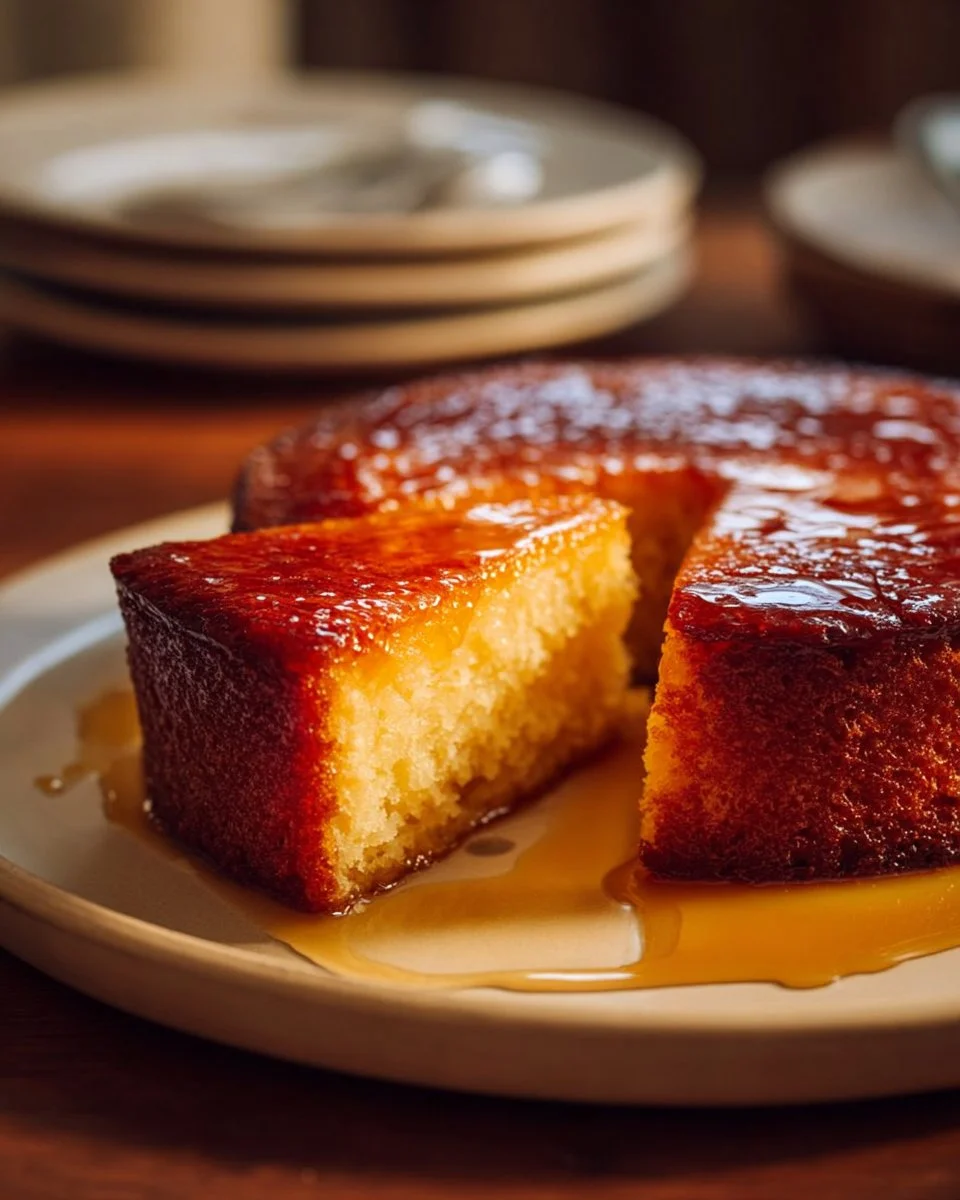 Sliced Lemon Yogurt Cake made without white flour on a plate