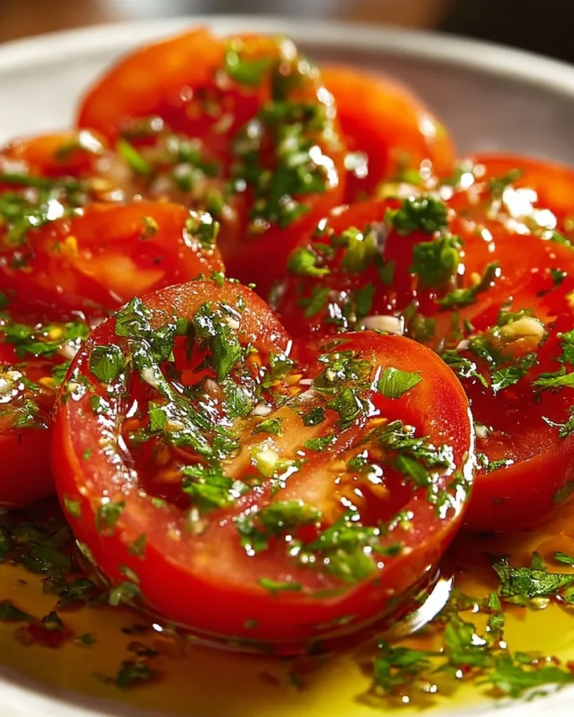 Colorful Magic Tomato Salad with fresh ingredients and vibrant presentation