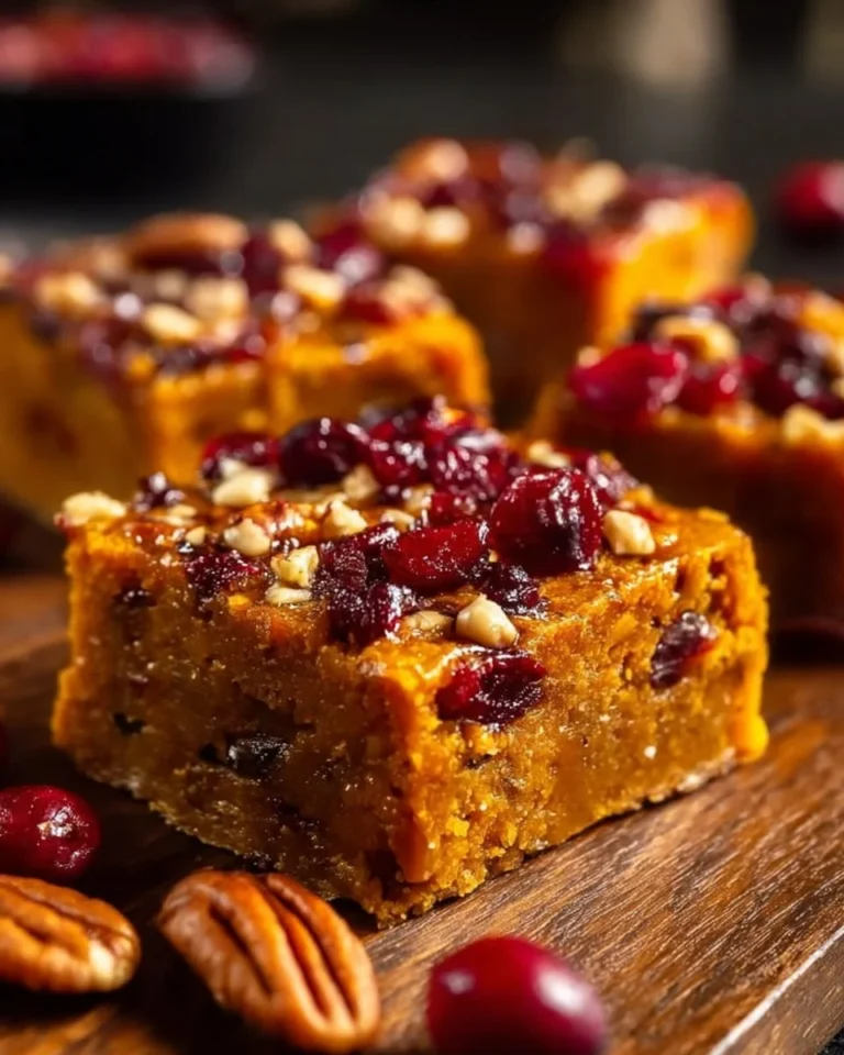Maple Cinnamon Sweet Potato Breakfast Bars on a wooden table