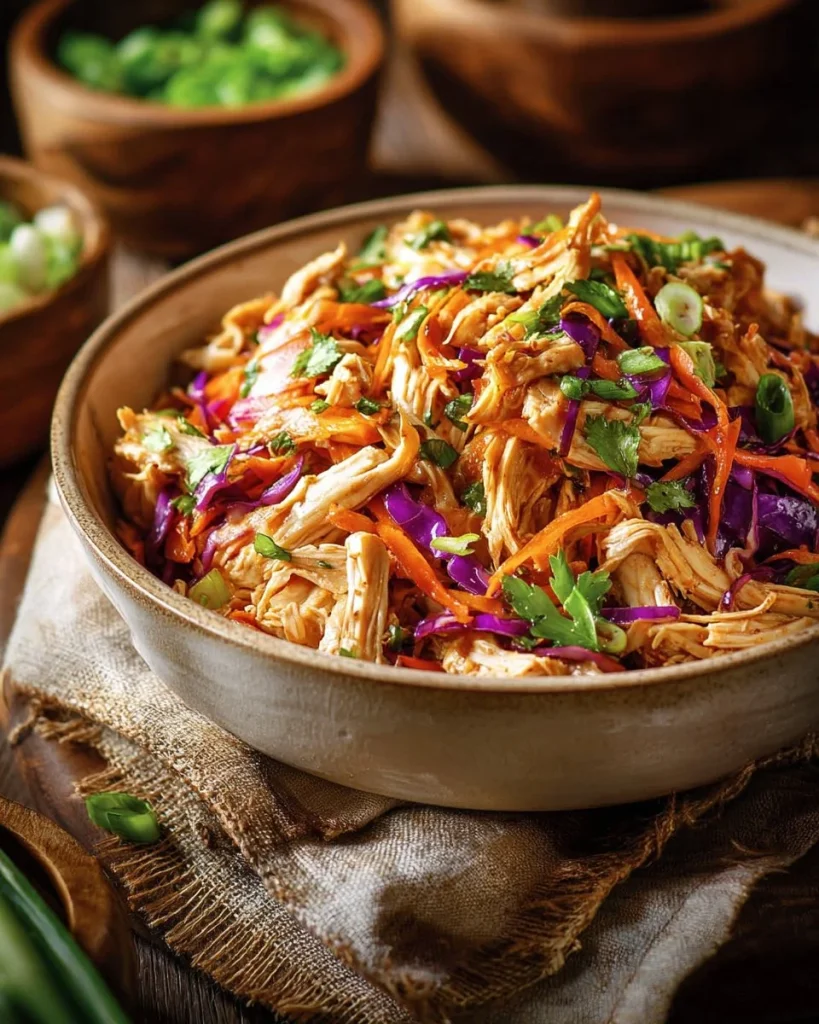 Delicious Moo Shu Chicken wraps with tender chicken and fresh veggies