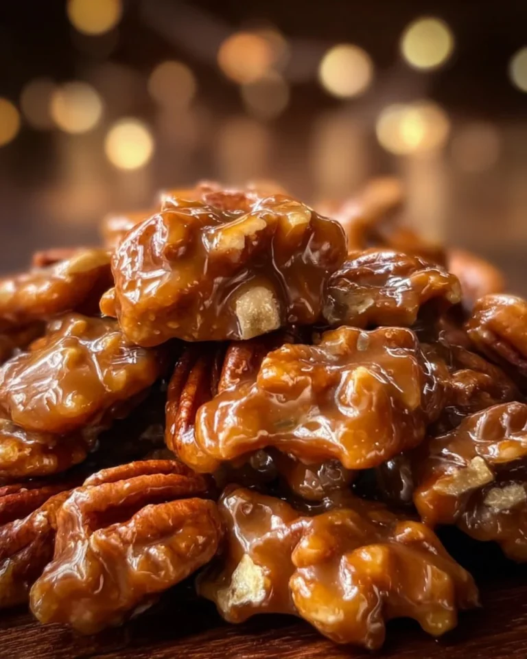 Delicious New Orleans Pecan Pralines served on a decorative plate