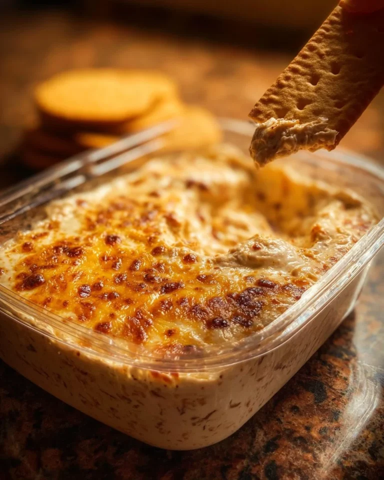 Delicious No Name Dip served with fresh vegetables and chips