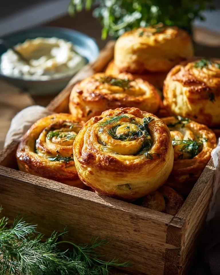 Delicious Spinach Feta Pastry Rolls served on a plate.