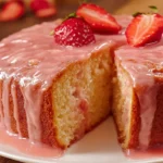 Strawberry Pound Cake with Strawberry Glaze