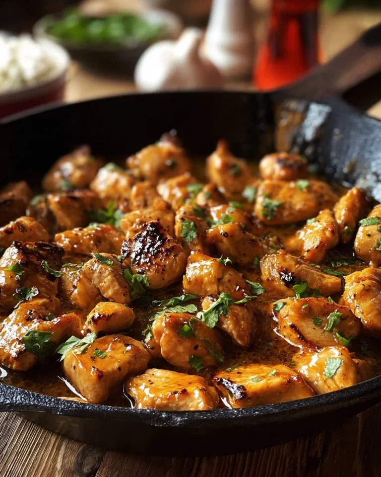 Texas Roadhouse Butter Chicken Skillet with spices and creamy sauce