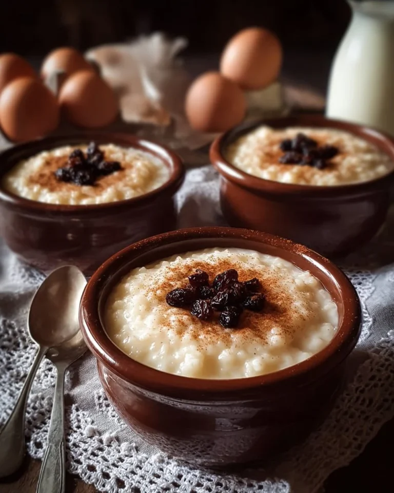 Delicious vanilla rice pudding served in a bowl, topped with a sprinkle of cinnamon.
