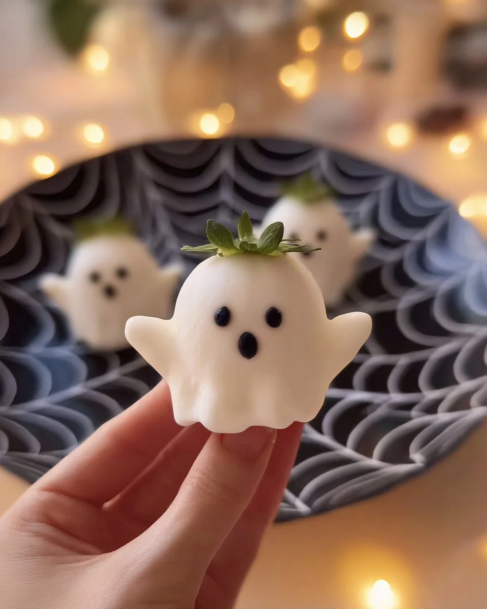 Plate of creative last-minute Halloween snacks for a spooky party