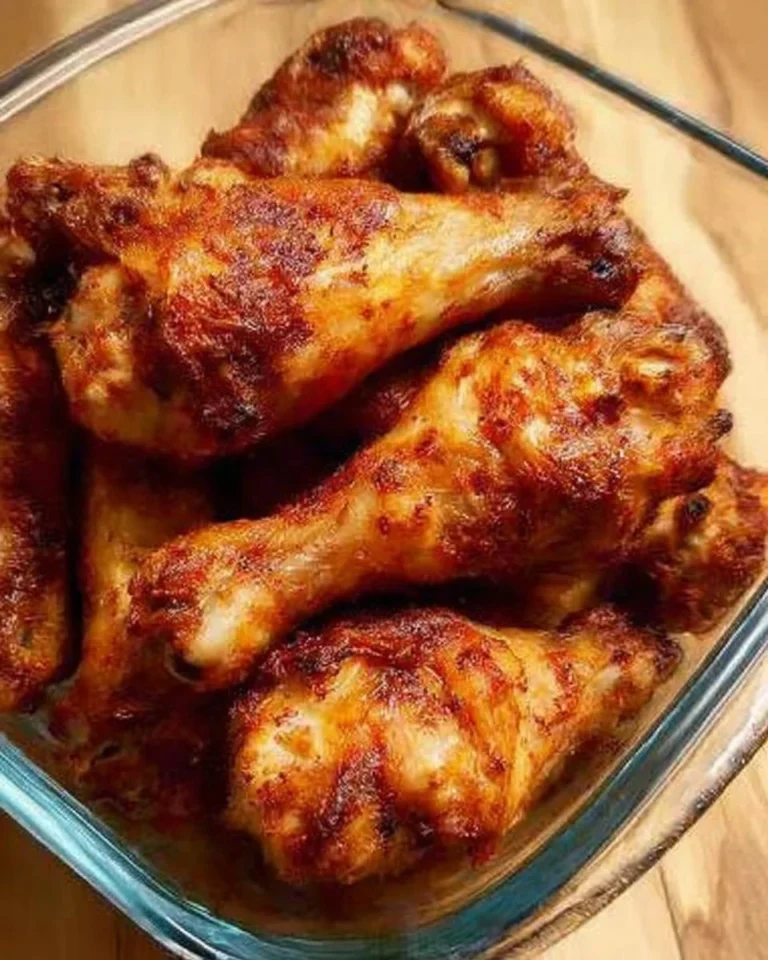 Crispy air fryer chicken wings plated with dipping sauce