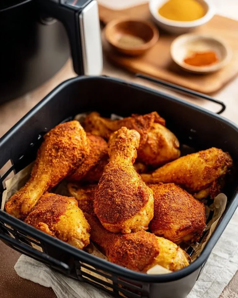 Delicious Air Fryer Copycat KFC Chicken ready to serve