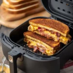 Air Fryer Ultra-Crispy Bacon and Cheese Toastie - No Pan Required!