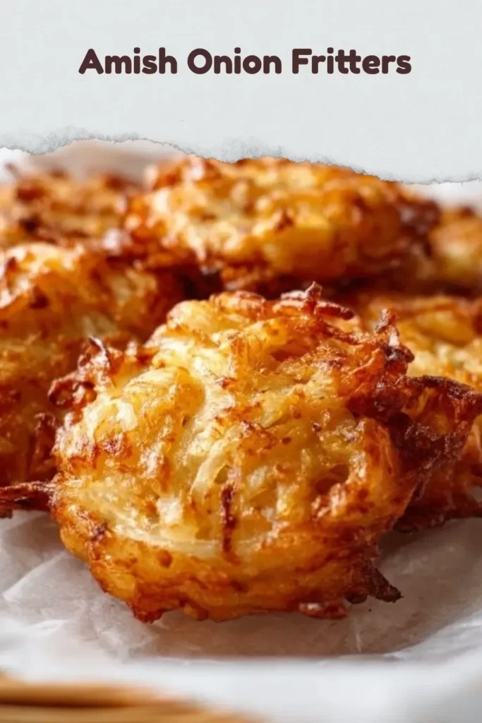 Craving crispy Amish onion fritters, a perfect savory snack or side dish.