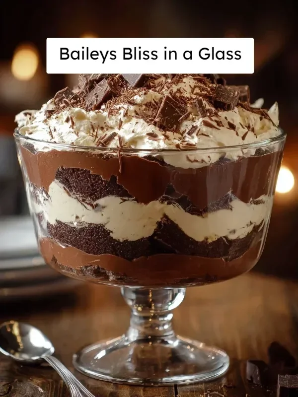 A glass of Baileys Bliss showing the creamy and rich texture of the drink.