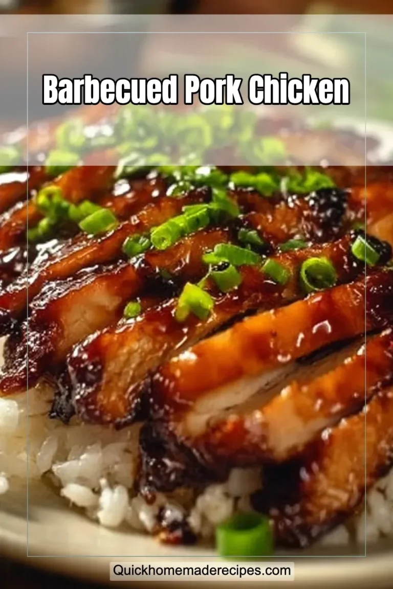 Delicious plate of barbecued pork chicken ready for grilling