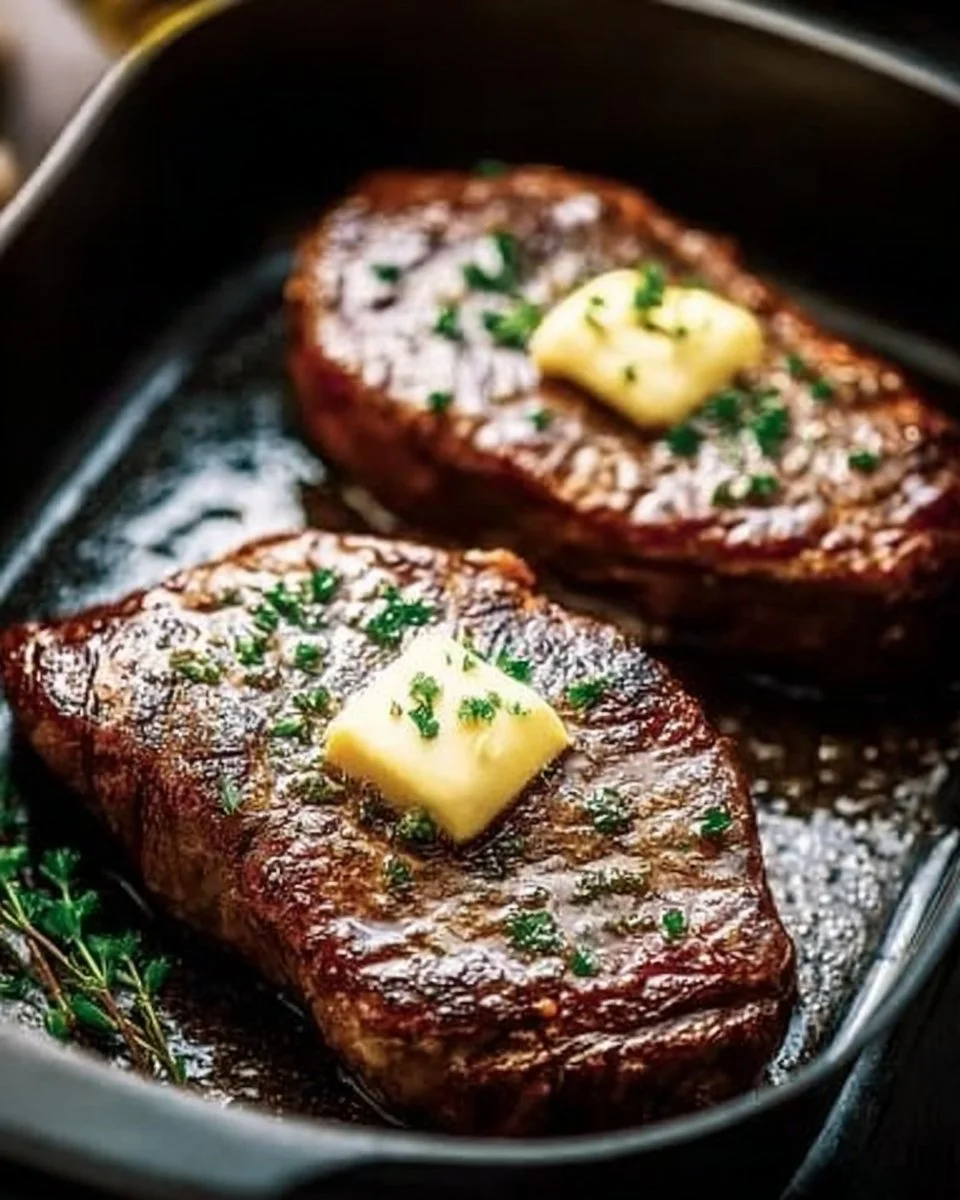 Gourmet air fryer steak cooked to perfection on a plate