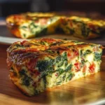 Best Crustless Spinach, Onion and Feta Quiche