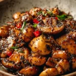Black Pepper Chicken with Mushrooms Black Pepper Chicken with Mushrooms