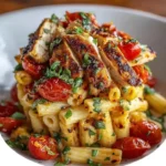 Bruschetta Chicken Pasta Stack