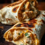 Cheesy Chicken Garlic Wraps