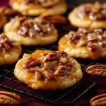 Chewy Pecan Pie Cookies with Caramelized Filling