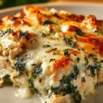 Chicken and Spinach Casserole with Cream Cheese