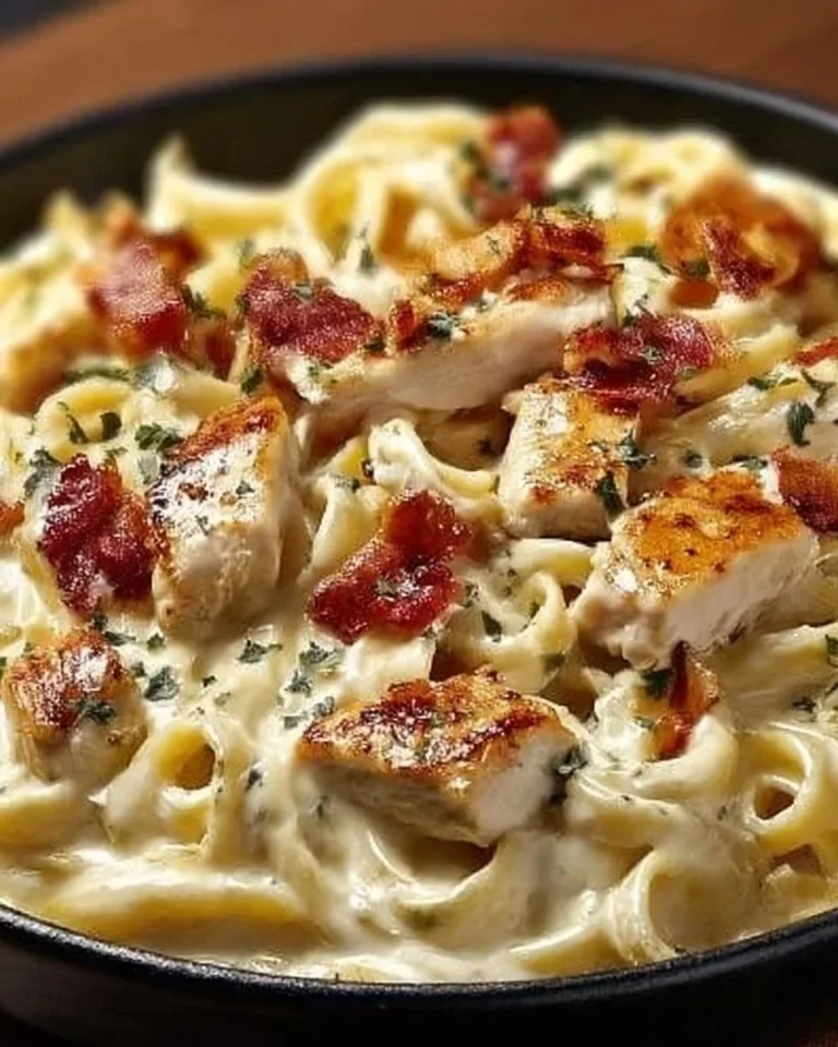 Delicious Chicken Bacon Ranch Pasta served in a bowl.