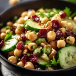 Cranberry Walnut Chickpea Salad