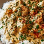 Creamy Smothered Chicken And Rice