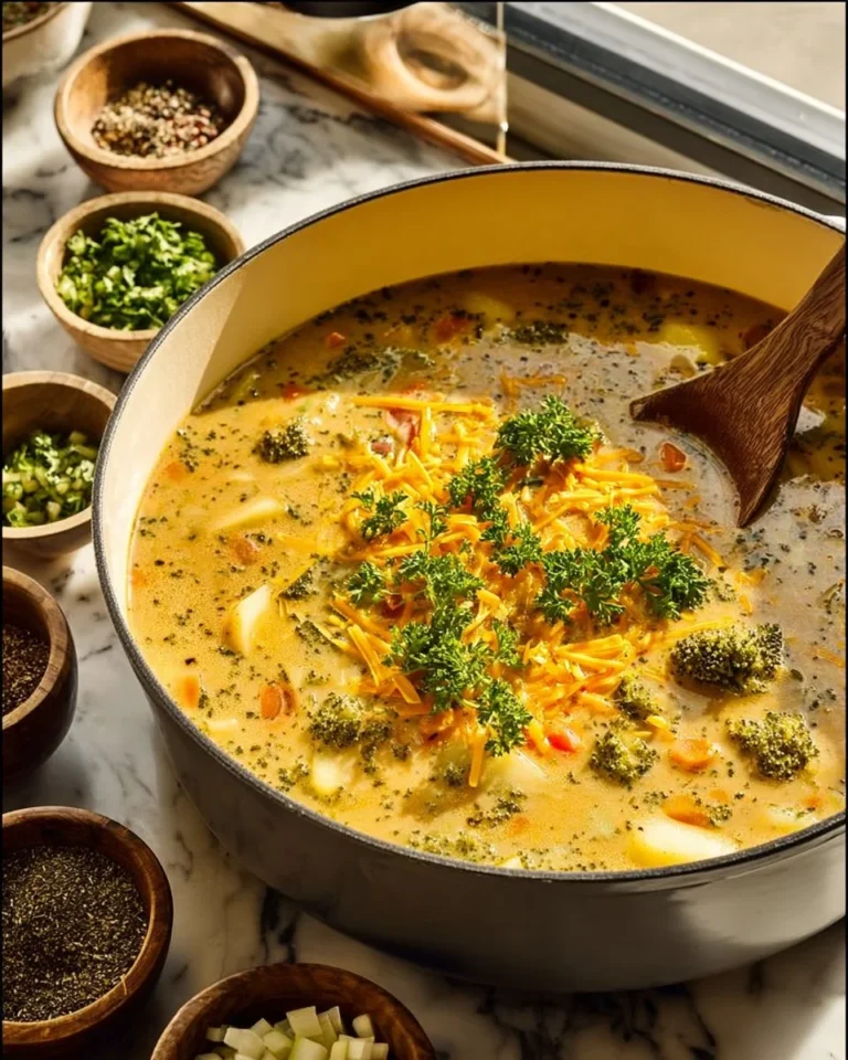 Bowl of creamy vegetable soup with colorful veggies