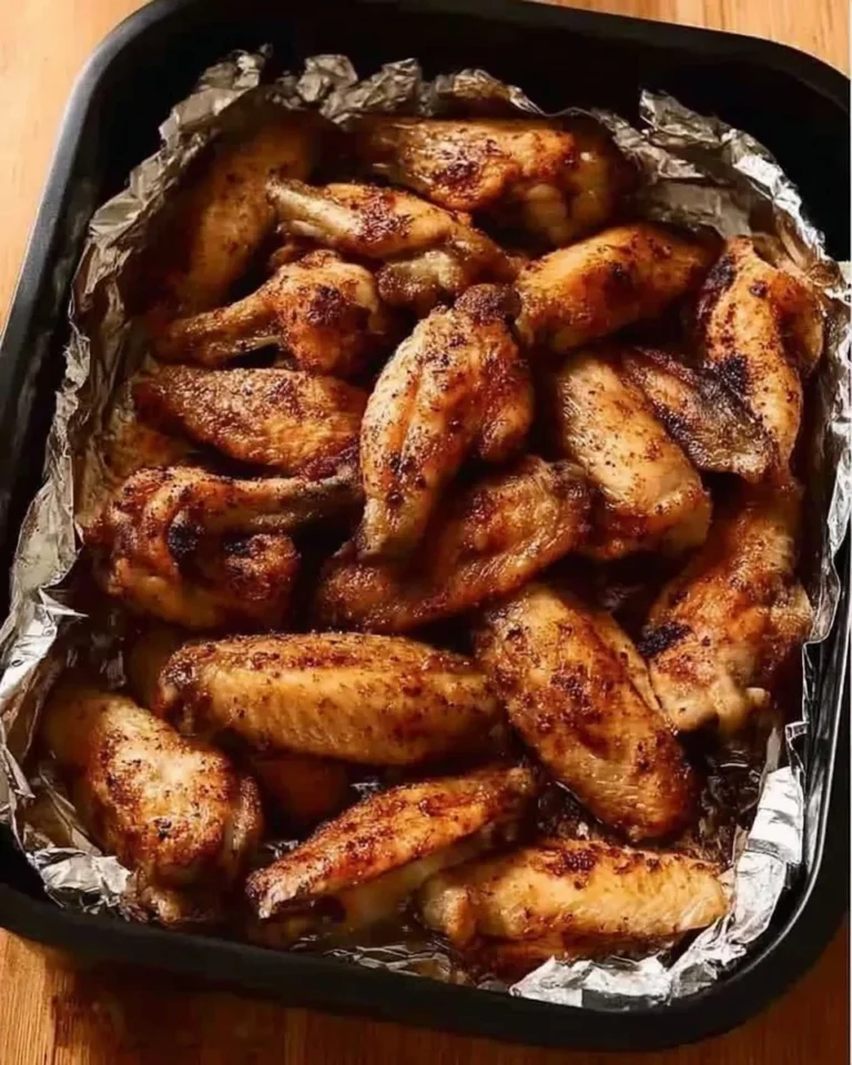 Crispy air fryer chicken wings served on a platter