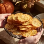 Crispy Asiago and Black Pepper Crackers