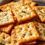 Crispy Italian Herb Cheese Crackers