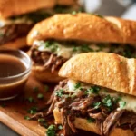 Crockpot French Dip Sandwiches