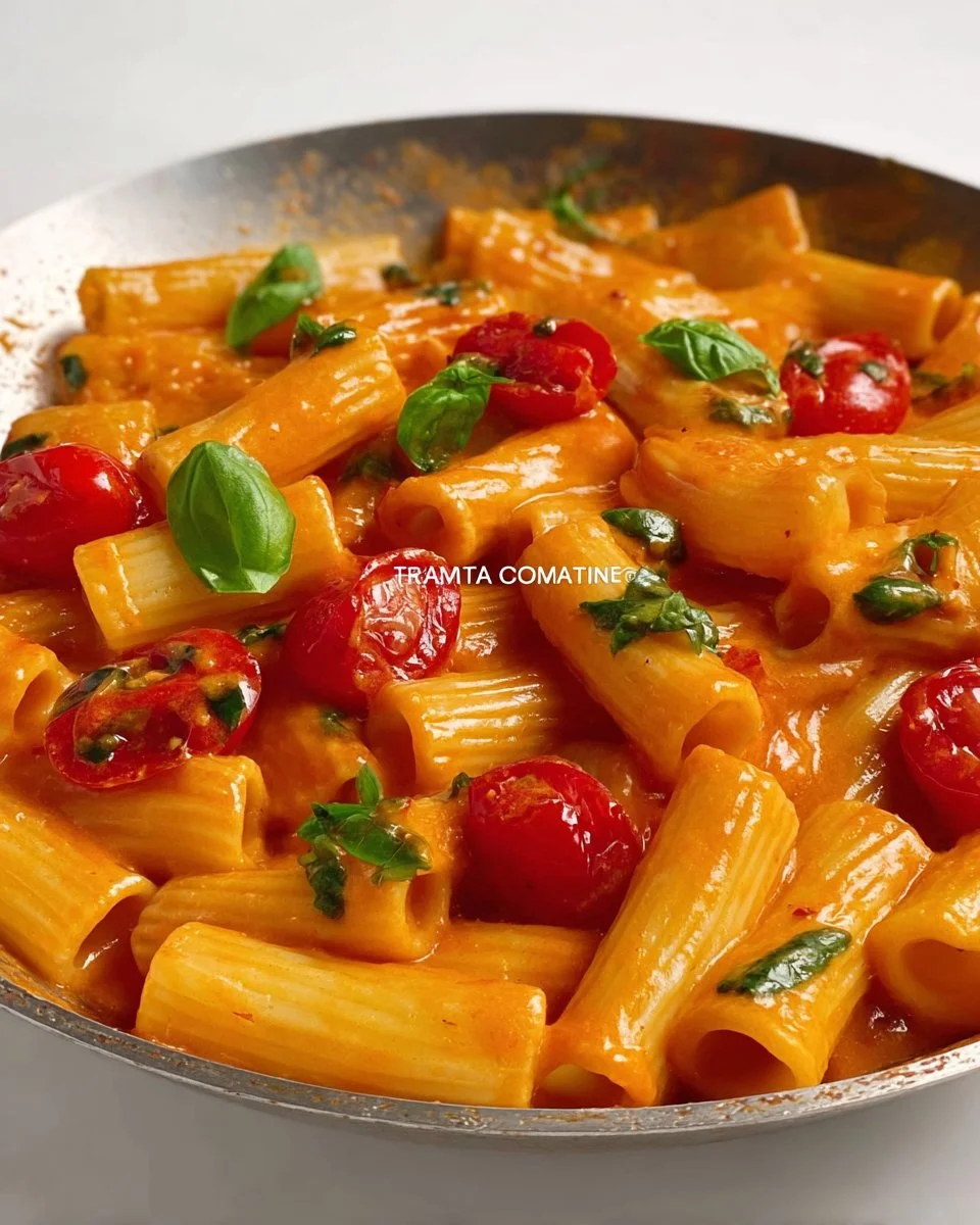 A bowl of delicious and creamy pasta topped with fresh herbs and parmesan cheese.