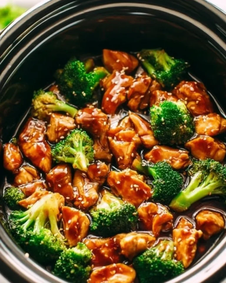 Delicious crockpot teriyaki chicken served on a plate with vegetables